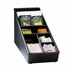 Thumbnail image #1 for Dispense-Rite Black Polystyrene Narrow 6-Section Lid, Straw & Condiment Organizer