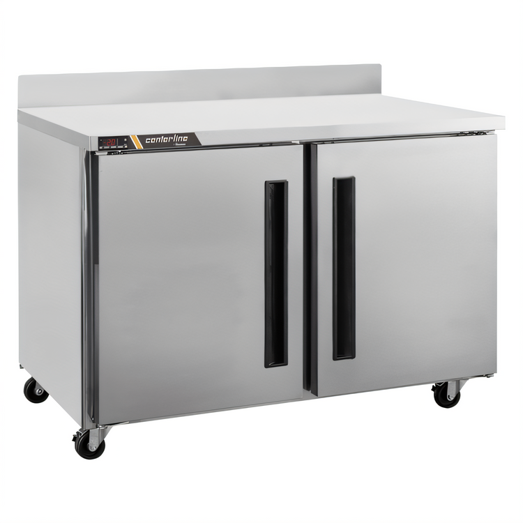 Product image #1 for Traulsen Centerline 48-Inch 2-Section Compact Undercounter Worktop Freezer with Solid Doors