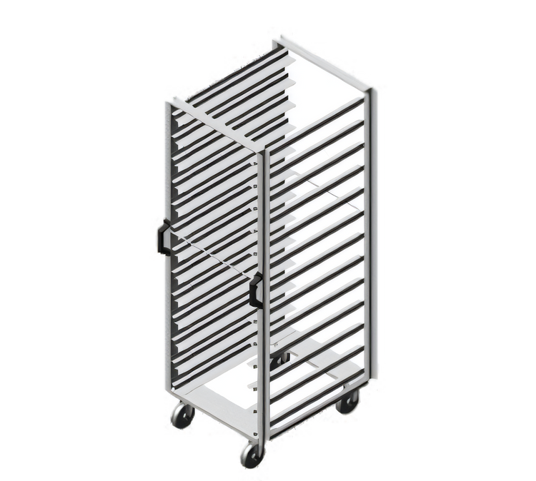 Product image #1 for American Panel APR13-26 304 Stainless Steel Mobile Pan Rack for 26 Full-Size Steam Table Pans or 13 Sheet Pans