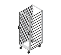 American Panel APR13-26 304 Stainless Steel Mobile Pan Rack for 26 Full-Size Steam Table Pans or 13 Sheet Pans