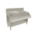 Thumbnail image #1 for Omcan USA 48-Inch Underbar Cocktail Mix Unit with Sink, Ice Bin, Speed Rail, and Backsplash