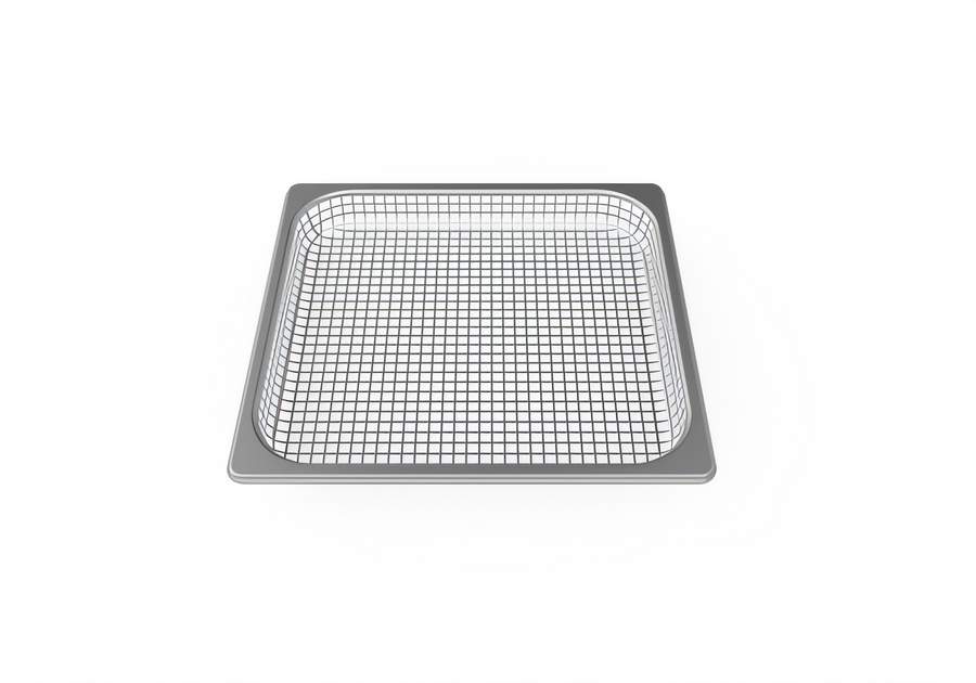 Product image #1 for Perforated Stainless Steel Steam Tray, Microwave Compatible, 14 x 13 Inches