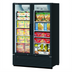 Thumbnail image #1 for Turbo Air Super Deluxe 2-Section Glass Door Freezer Merchandiser, 42.1 Cu. Ft., Bottom-Mounted Self-Contained Refrigeration