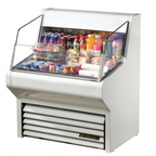 Thumbnail image #1 for True Mfg. – Specialty Display THAC-36-HC-LD Horizontal Air Curtain Refrigerated Merchandiser, 36-1/8"W, Self-Contained, 3-Tier