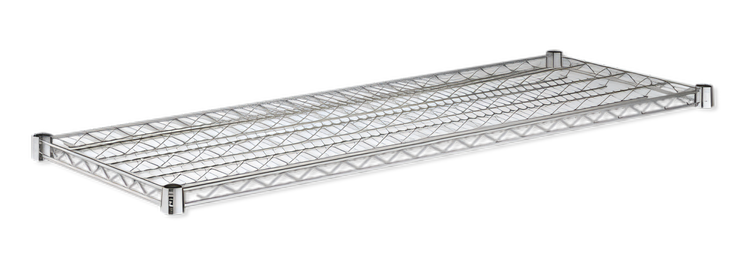 Product image #2 for 36" x 18" Heavy Duty Chrome Wire Shelf, 800 lb Capacity