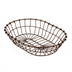 Thumbnail image #1 for American Metalcraft 11 x 8 x 2-1/2 Inch Oval Bronze Wire Serving Basket