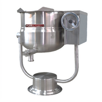 Southbend Steam KDLT-40 40 Gallon Direct Steam Tilting Kettle with 2/3 Jacket and Tri-Leg Base