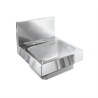 Glastender Wall-Mount Stainless Steel Hand Sink with 6