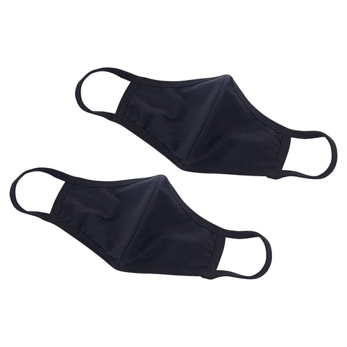 Product image #1 for Winco L/XL Black 2-Ply Cotton Face Mask, 2-Pack