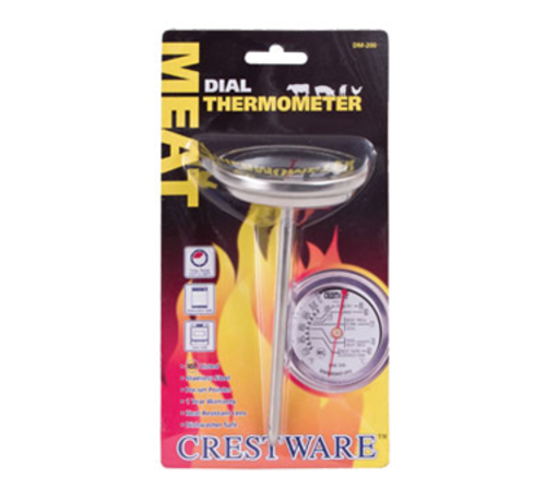Product image #1 for Crestware Dial-Type Meat Thermometer with Stem, 120°F to 200°F