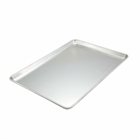 Winco Full-Size Heavy-Duty Aluminum Sheet Pan, Closed Bead, 16 Gauge, 18 x 26 Inches