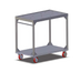 Thumbnail image #1 for Carter-Hoffmann TT136 Two-Shelf Stainless Steel Stacking Tray Transport Cart for 136 Correctional Insulated Trays