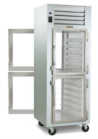 Traulsen Spec-Line 1-Section Pass-Thru Heated Holding Cabinet with Half-Height Glass Doors