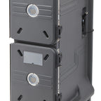 Thumbnail image #1 for Cambro Pro Cart Ultra® PCU800CC615 Insulated Electric Front-Loading Cold Food Pan Carrier, 2 Compartments, 8-Pan GN 1/1, Touch Screen