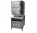 Thumbnail image #1 for Groen HyPlus 2-Compartment 6-Pan Direct Steam Pressureless Steamer with 24-Inch Cabinet Base