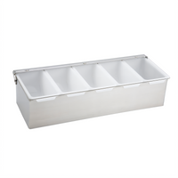 Winco CDP-5 Condiment Caddies Case of 16
