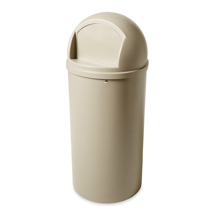 Product image #1 for Marshal Classic 25-Gallon Round Bathroom Trash Can with Dome Lid