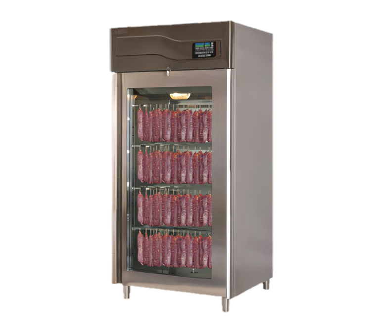 Product image #1 for Omcan Stagionello Evo 150 Free-Standing Meat Curing Cabinet, 35-5/8 Inch Wide, 150 kg Capacity, 220V