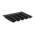 Thumbnail image #1 for Winco 18 x 13 Inch 5-Roll Silicone Baguette Bread Form, Black