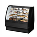 Thumbnail image #1 for True TGM-DZ-48-SC/SC-B-W 48-1/4 Inch Dual Zone Curved Glass Full Service Merchandiser