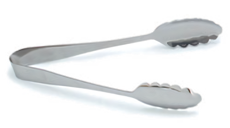 Product image #1 for Carlisle 10-1/2-Inch Scalloped Serving Tongs, 18/8 Stainless Steel