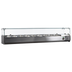 Thumbnail image #1 for Omcan 79-Inch Countertop Refrigerated Topping Rail with Glass Sneeze Guard, 9 x 1/3 GN Pan Capacity