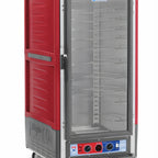 Thumbnail image #1 for Metro C5 Insulation Armour C537-CFC-U 3/4-Height Mobile Heated Holding & Proofing Cabinet, Clear Polycarbonate Door, 14 Sheet Pan Capacity