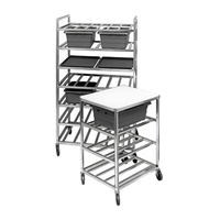 Channel Universal Aluminum Lug Rack, Standard Series, Side-Load, 7-Shelf, 40 x 28.5 x 70.25 Inches