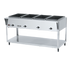 Thumbnail image #1 for ServeWell SL 4-Well Electric Hot Food Table with Open Shelf Base, 208-240V