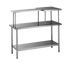 Thumbnail image #1 for Eagle Group 96-Inch Table-Mounted Center Microwave Shelf, 304 Stainless Steel