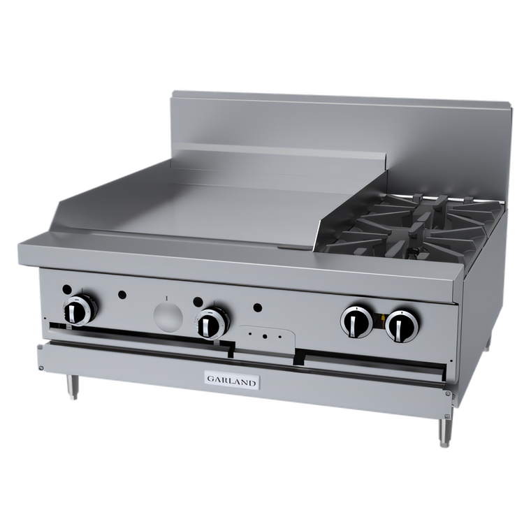 Product image #1 for Garland G Starfire Pro 36-Inch Modular Gas Restaurant Range with 2 Open Burners and 24-Inch Griddle
