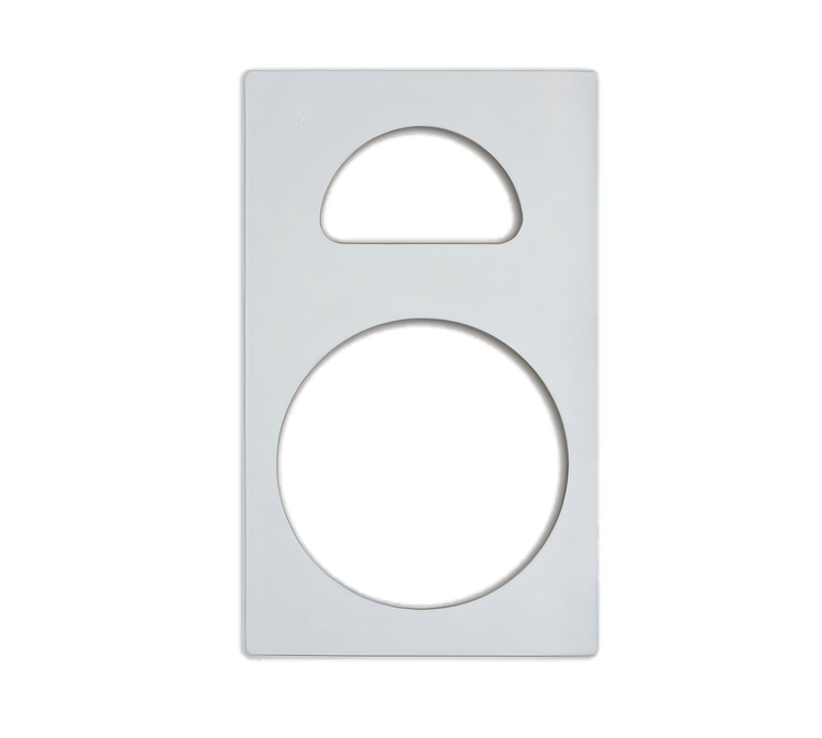 Product image #1 for Miramar White Stone Adapter Plate Template for Casserole and Half-Oval Decorative Pans