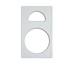 Thumbnail image #1 for Miramar White Stone Adapter Plate Template for Casserole and Half-Oval Decorative Pans