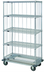 Thumbnail image #1 for Quantum Mobile Enclosure Cart with 5 Wire Shelves, 48 x 24 x 81 Inches, Chrome Plated Finish