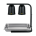 Thumbnail image #1 for Black Freestanding Dual-Head Infrared Food Warmer Heat Lamp, 500W