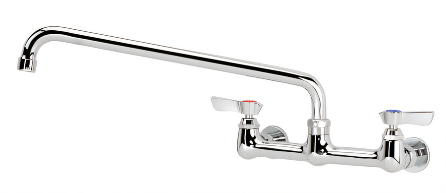 Product image #1 for Krowne Silver Series Splash-Mounted Faucet with 8-Inch Centers and 14-Inch Swing Spout
