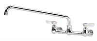 Krowne Silver Series Splash-Mounted Faucet with 8-Inch Centers and 14-Inch Swing Spout