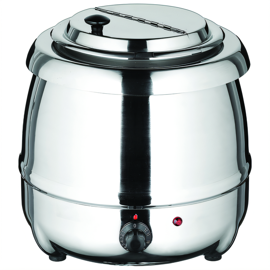 Product image #1 for Winco ESW-70 10 Qt Electric Countertop Soup Warmer with Hinged No-Drip Lid