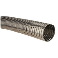 Flexible Aluminum Duct Tubing for Beer Dispenser Trunk Lines, 25 Ft x 2-1/2 In. O.D.