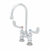 Thumbnail image #1 for T&S Brass B-0325-CR-WH4 Double Pantry Deck-Mount Faucet with 5-3/4