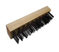 Wooden Block Brush #15, No Handle, Steel Bristles