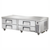 Thumbnail image #1 for True 72.38 Inch 4-Drawer Refrigerated Chef Base with Side-Mounted Compressor and Stainless Steel Top