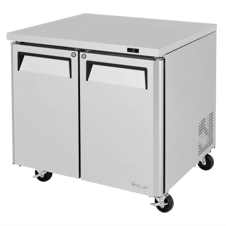 Product image #1 for Turbo Air M3 Series 36-Inch Two-Section Undercounter Freezer with Rear-Mount Self-Contained Refrigeration