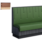 Thumbnail image #1 for ATSMFG ATS AT&S-ASWB-KR42-RD GR8 Karender Wall Booth, 42" high, Raindrop back, Upholstery and foam fitted over a computer-cut cabinet-grade plywood