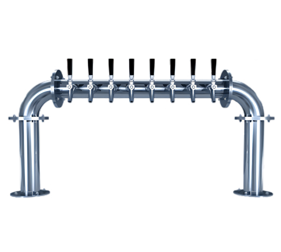 Product image #1 for Biergarten U-Shaped Countertop Glycol-Cooled 8-Faucet Draft Beer Tower