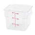 Thumbnail image #1 for Winco 6 Qt Translucent Square Polypropylene Food Storage Container