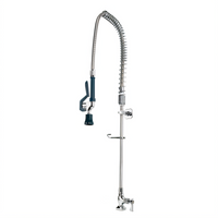 Krowne Royal Series Single Hole Deck Mount Pre-Rinse Assembly with 1.2 GPM Spray Head, 38 Inch Height