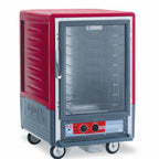 Thumbnail image #1 for Metro C5 Insulation Armour C535-HFC-L Half-Height Mobile Heated Holding Cabinet, Clear Door, 17 Full-Size 18 x 26-Inch Pan Capacity