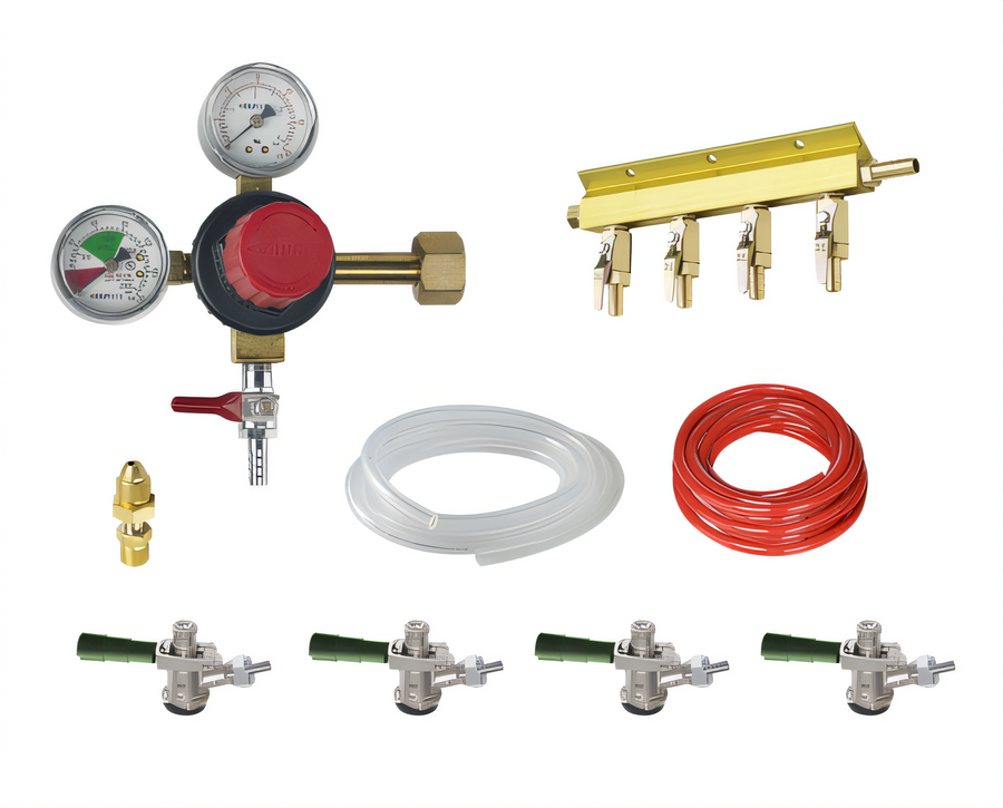 Product image #1 for 4-Faucet Nitro Beer Dispensing Kit for Commercial Beer Dispensers