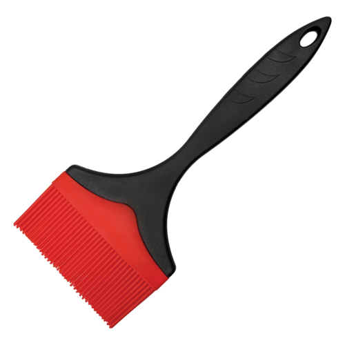 Product image #1 for Winco 4-Inch Flat Red Silicone Basting & Pastry Brush with Black Plastic Handle
